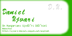 daniel ujvari business card